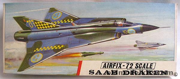 Airfix 1/72 Saab J-35 Draken, 269 plastic model kit